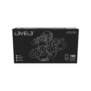Large Black Nitrile Gloves