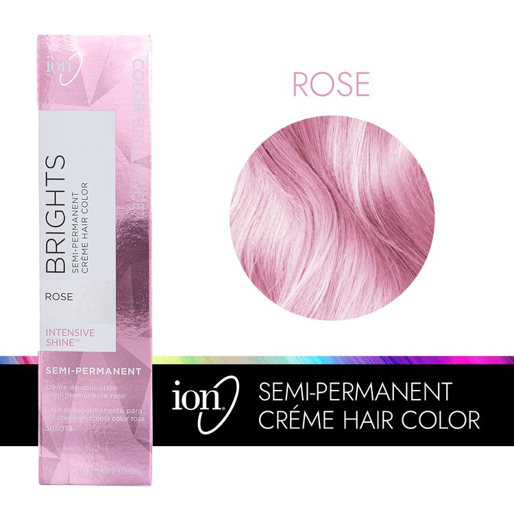 Rose Color Brilliance Brights Semi Permanent Hair Color By Ion Demi Semi Permanent Hair Color Sally Beauty