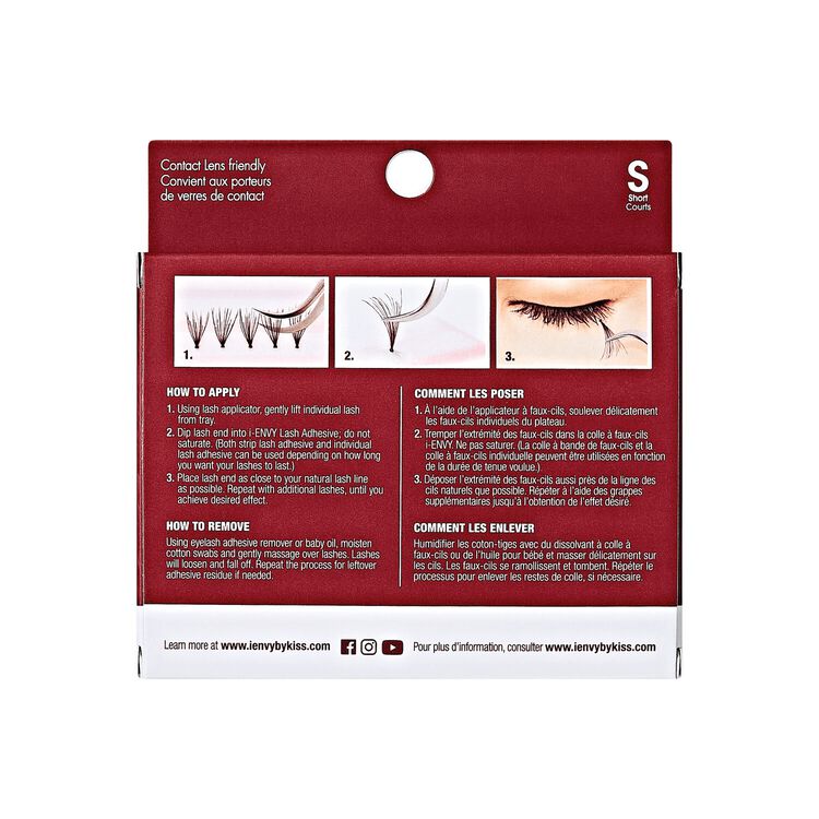 i-Envy Ultra Black Knot Free Short Lashes