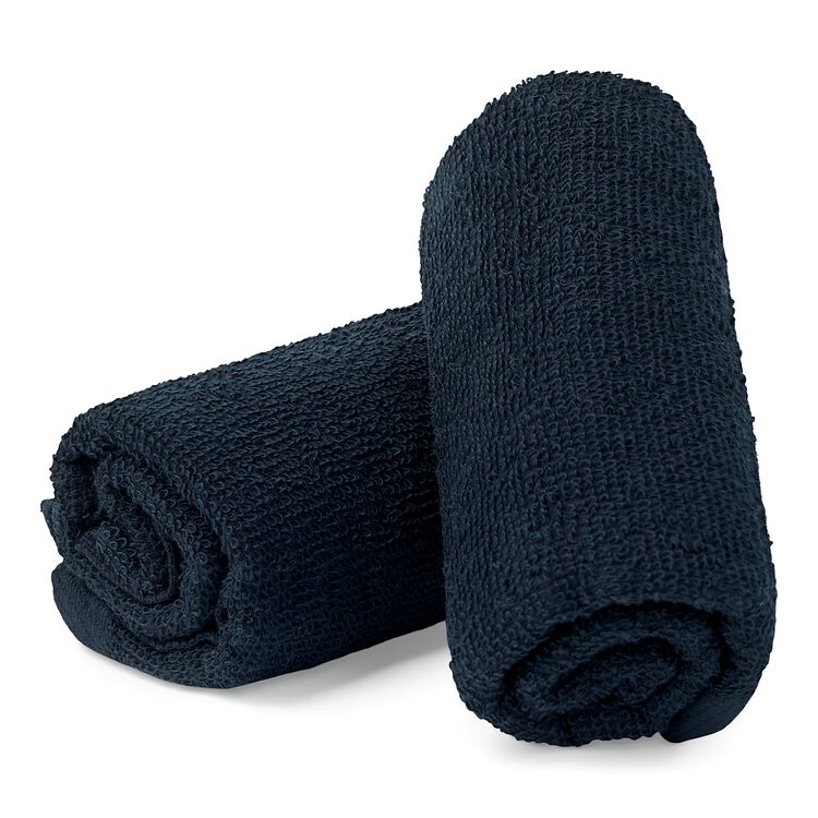 Black Bleach Resistant Towels 2CT