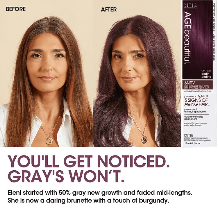 6NRV Light Neutral Red Violet Brown Permanent Liqui-Creme Hair Color