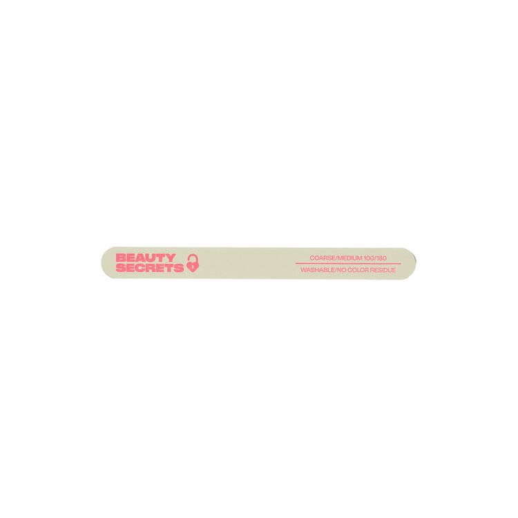White Cushion Nail File Medium/Coarse 100/180 Grit