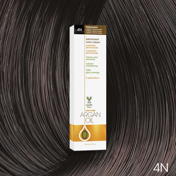 Argan Oil Permanent Color Cream 4N Medium Natural Brown