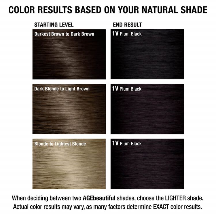 1V Plum Black Permanent Liqui-Creme Hair Color