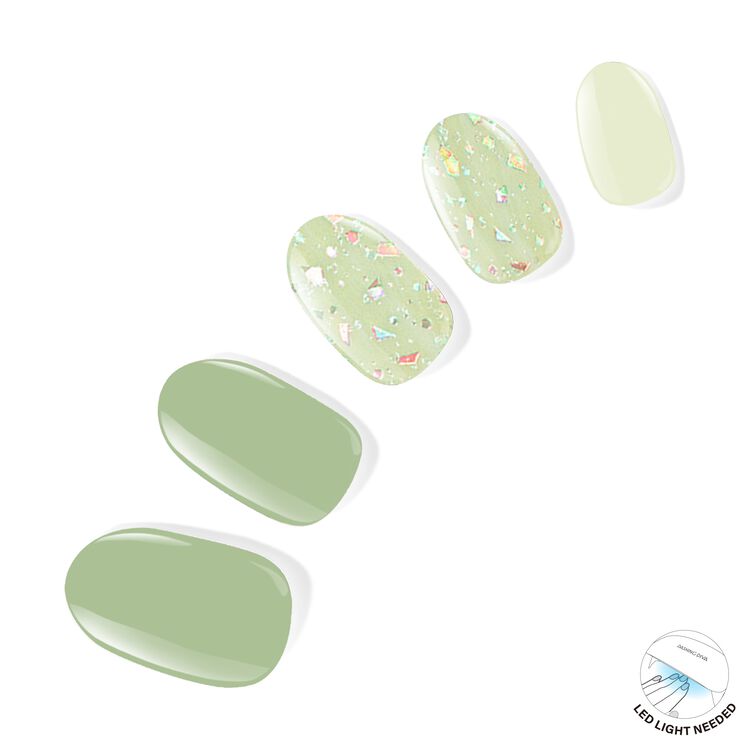 Matcha Dream Semi-Cured Art Gel Strips