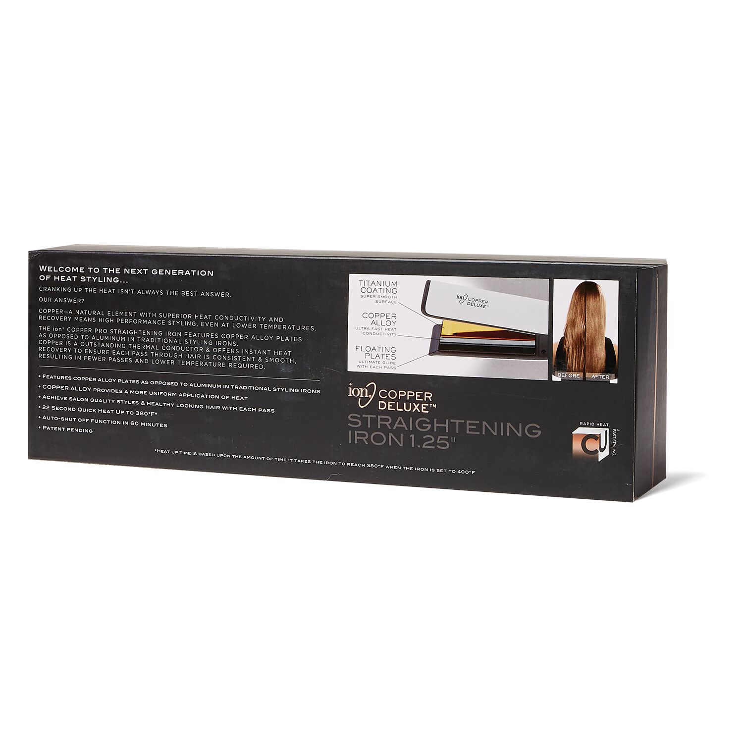 Ion Copper Straightening Iron 1 ¼ Inch flat Iron Sally Beauty
