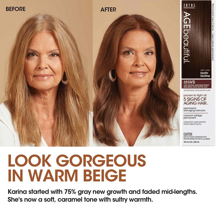 5NWB Medium Neutral Warm Beige Brown Permanent Liqui-Creme Hair Color