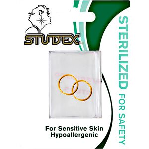 Gold Plated Hoop Piercing Earrings