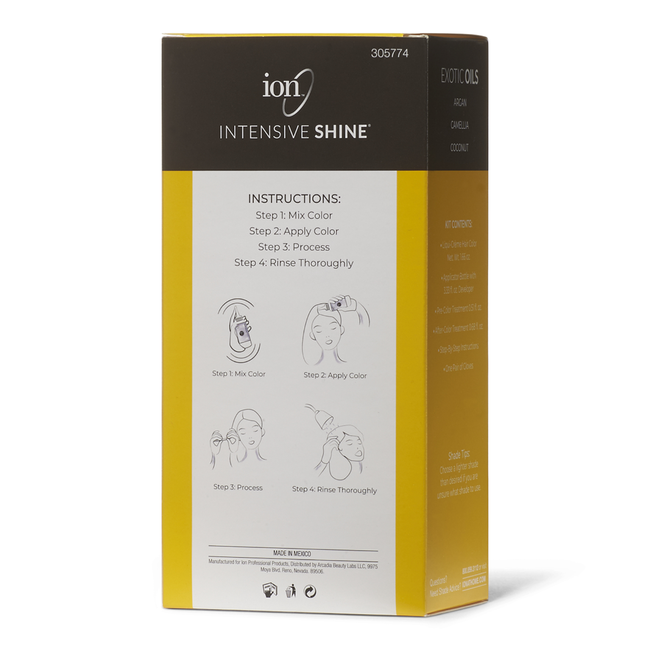 ion Intensive Shine Hair Color Kit Medium Blonde 7N | Hair ...