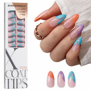 XCOATTIPS&reg; 3D French - Medium Almond Beach Collection
