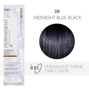 2B Midnight Blue Black Permanent Creme Hair Color