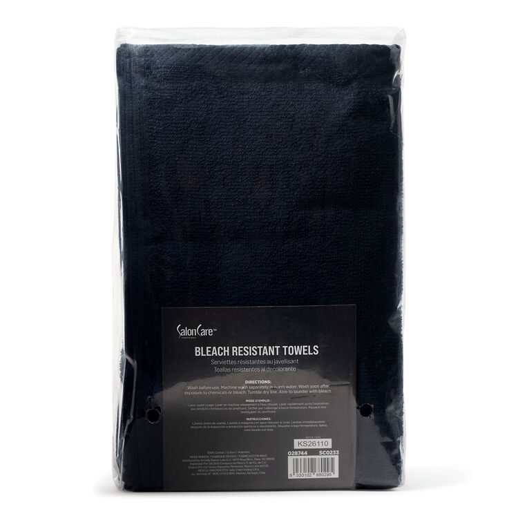Black Bleach Resistant Towels 9CT