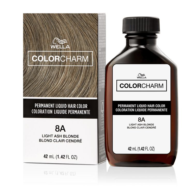 8A Light Ash Blonde Permanent Liquid Hair Color