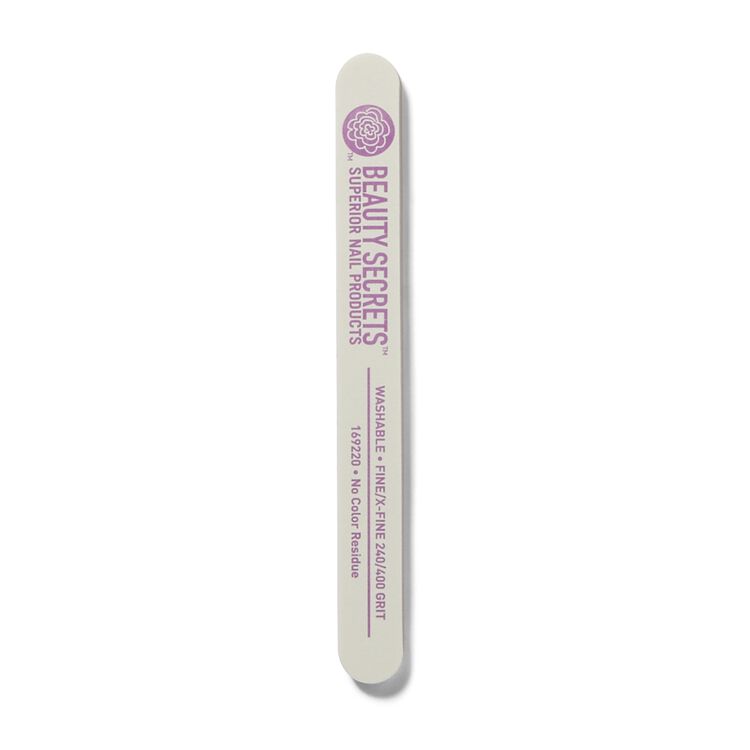 White Cushion Nail File Fine/Extra Fine 240/400 Grit