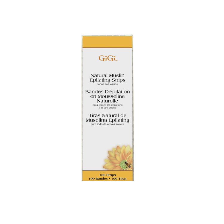 Natural Muslin Epilating Strips & Applicators