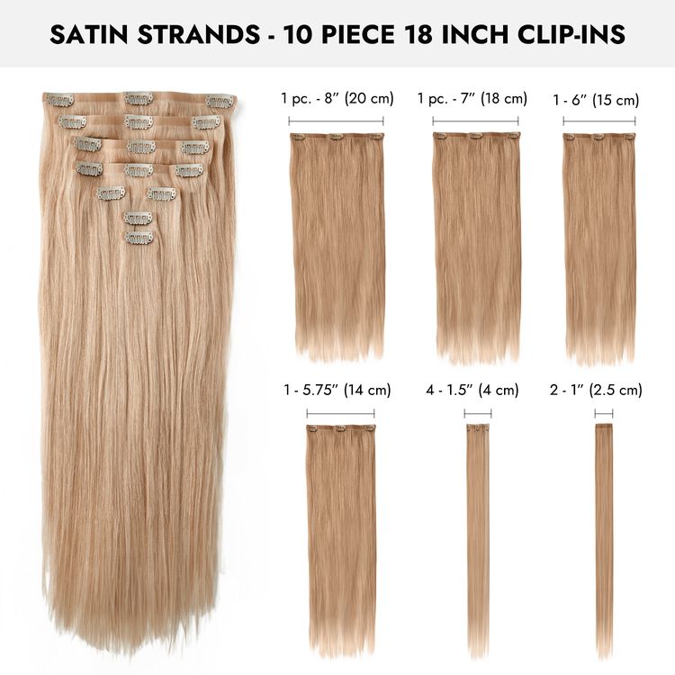 Blonde 18 Inch Seamless Clip-in Hair Extensions