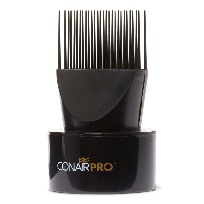 Hair dryer with comb attached outlet