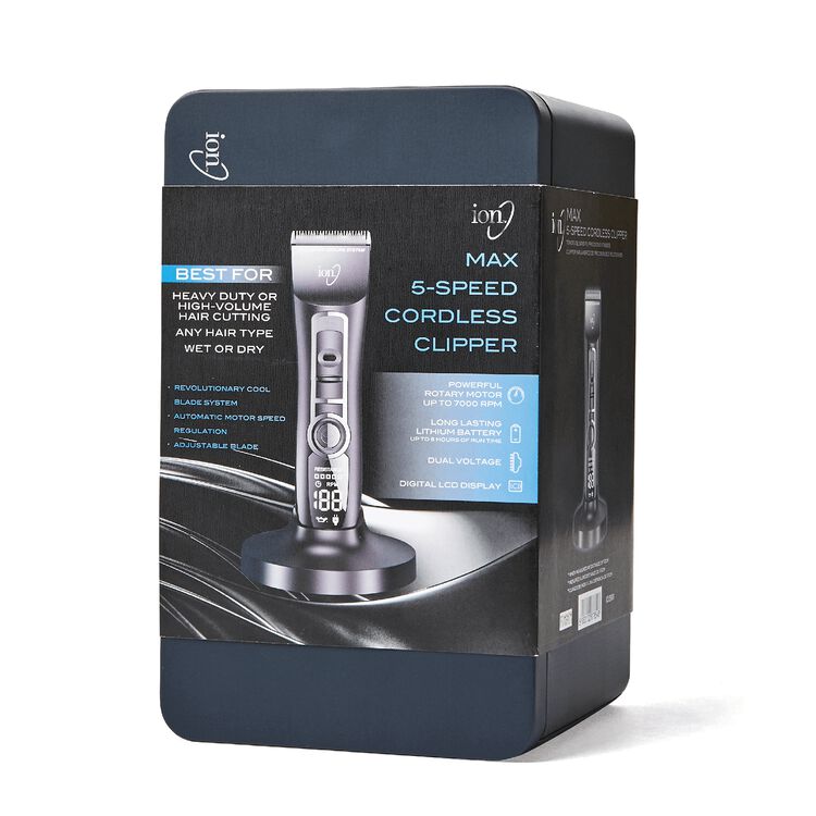 ion MAX 5Speed Cordless Clipper Clippers & Beard Trimmers Sally Beauty