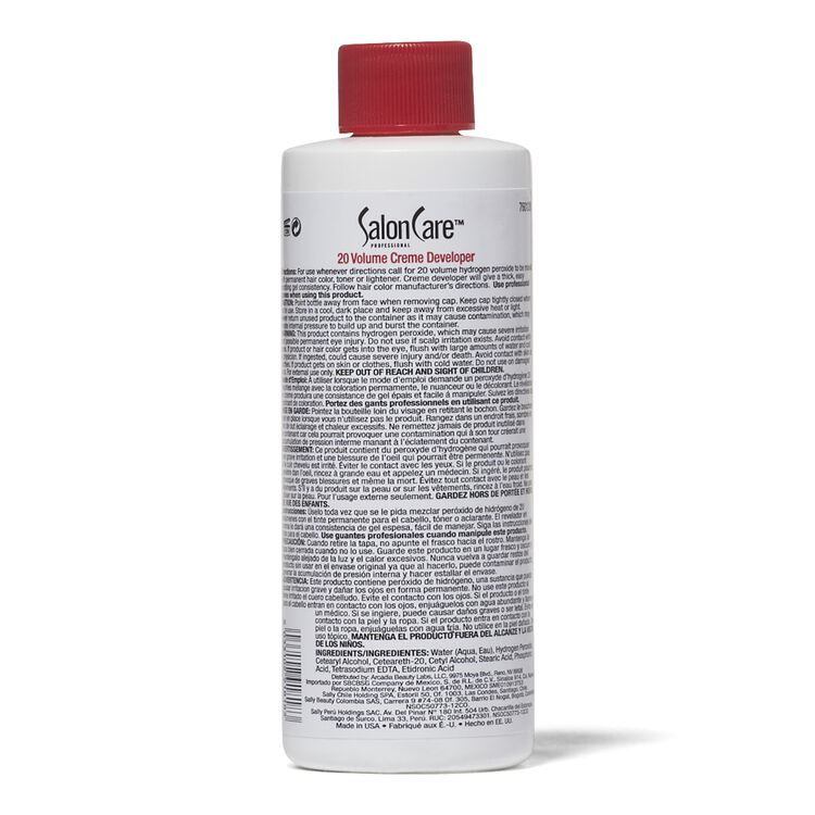 20 Volume Creme Developer 4 Oz