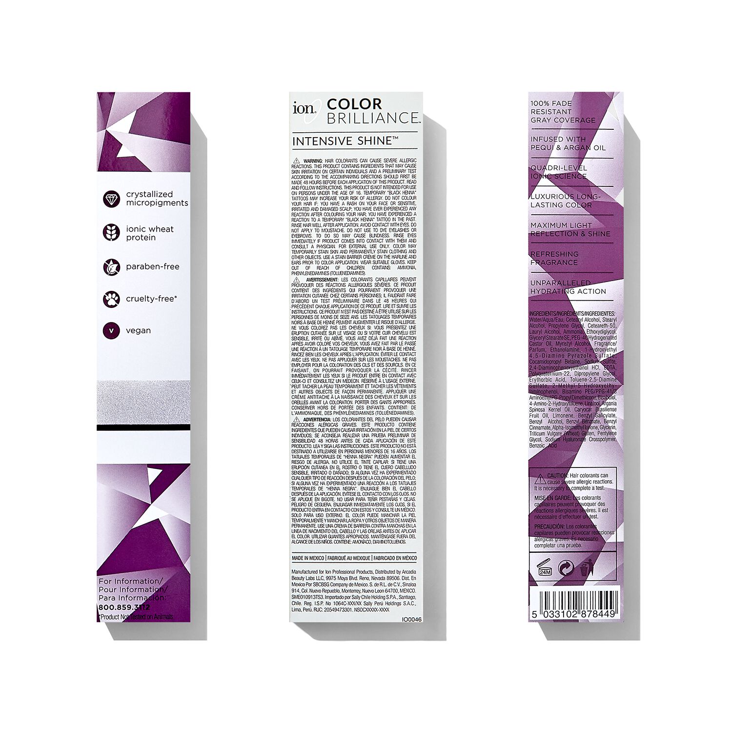 Ion True Tones for Dark Hair Permanent Crème Hair Color Violet