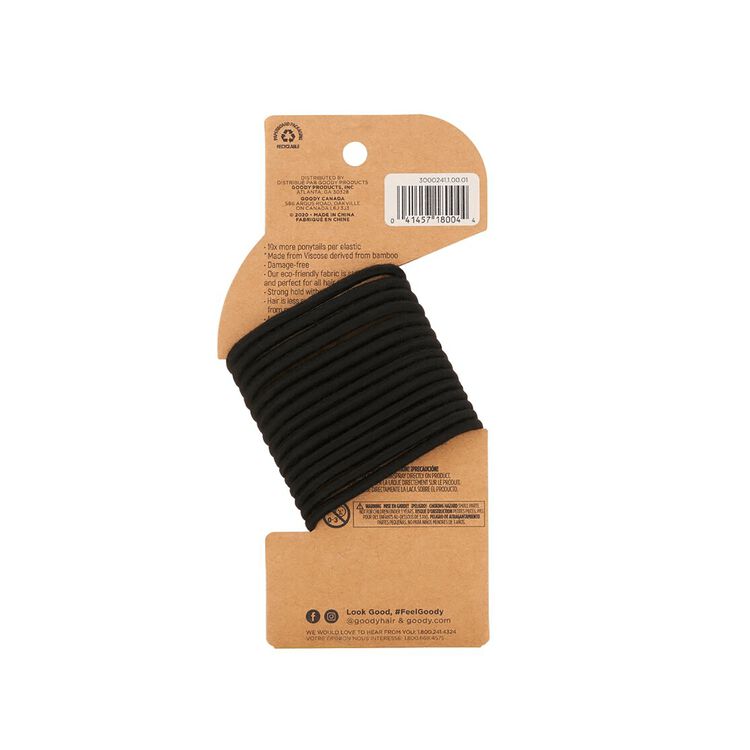 Black Bamboo Elastics 30 Count
