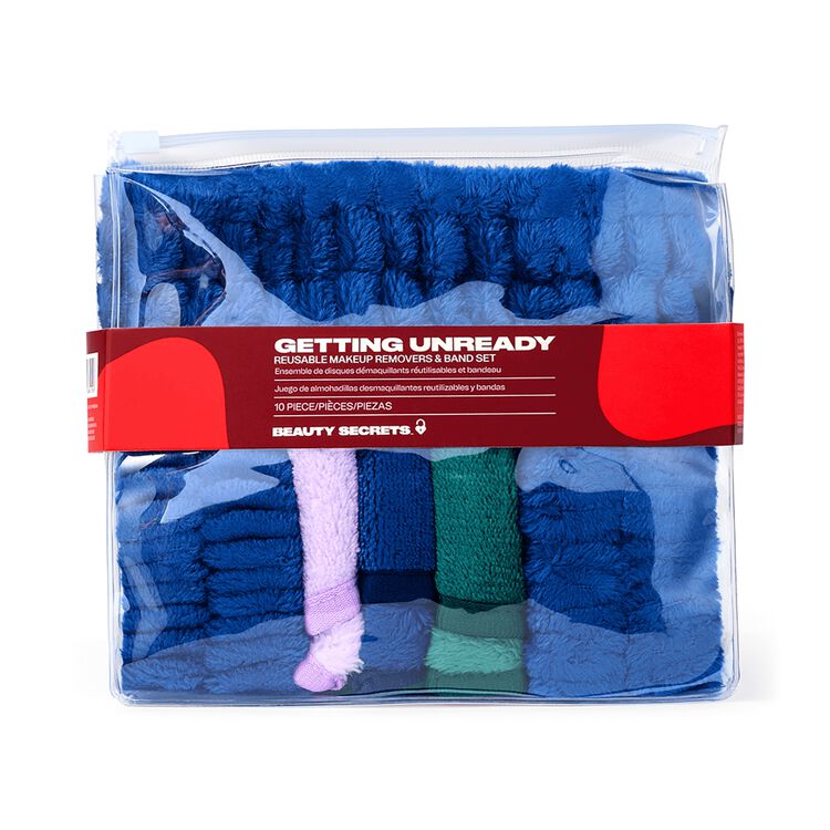 Getting Unready Reusable Makeup Remover Wipes & Headband Set