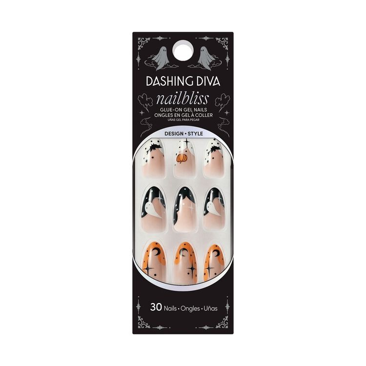 Nailbliss Gel Press On Nails Whirl-O-Ween