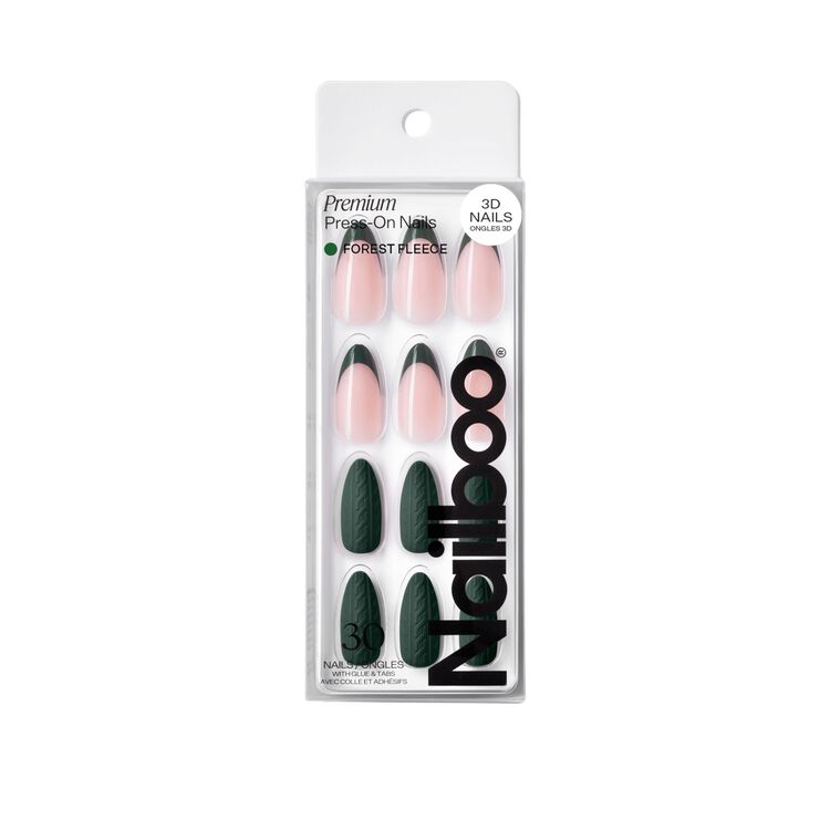 Forest Fleece Premium Press On Nails