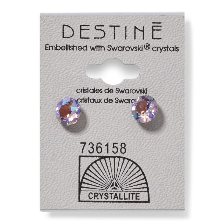 Destine Violet AB Diamond Cut Earring