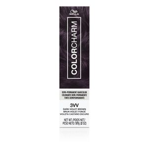 3VV Dark Violet Brown Demi Permanent Cream Hair Color