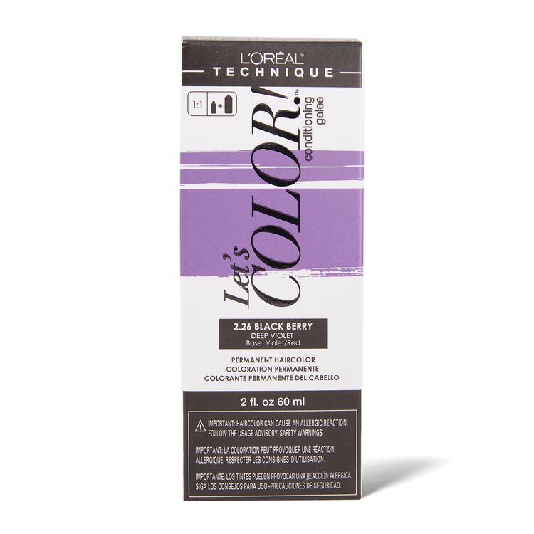Let's COLOR! Conditioning Gelee Permanent Haircolor 2.26 Black Berry