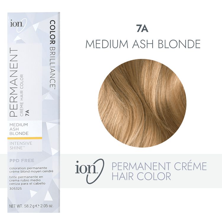 7A Medium Ash Blonde Permanent Creme Hair Color