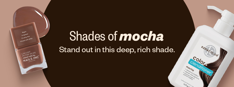 Shades of mocha. Stand out in this deep, rich shade.