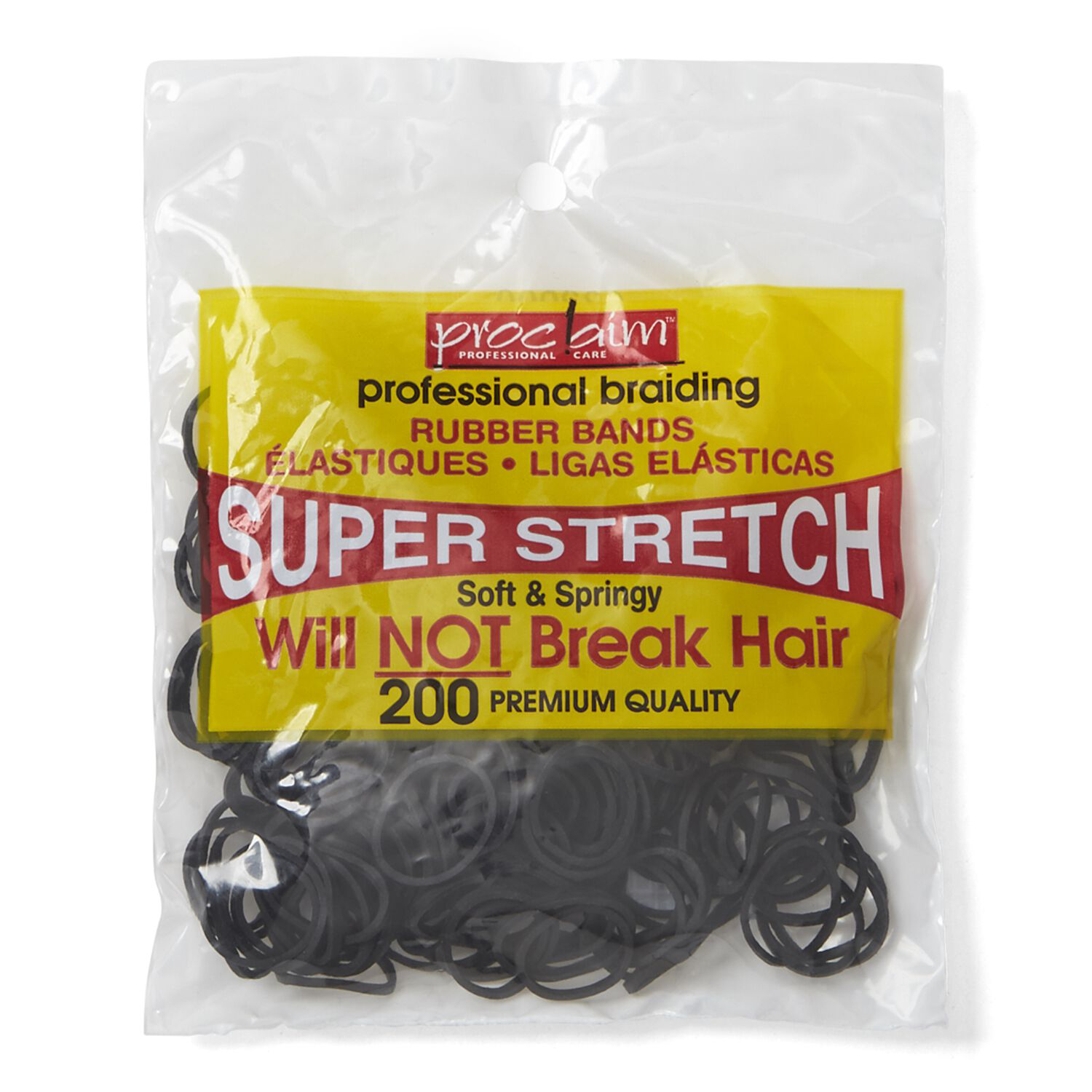 Proclaim Rubber Bands Black 200 Count